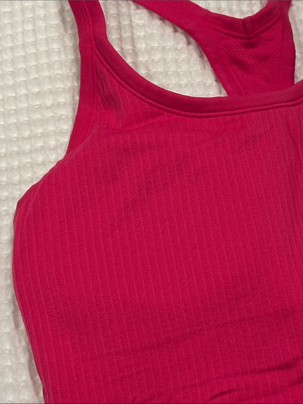 Racerback Ribbed Tank Top - Picture 2 of 4